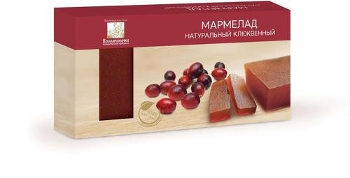 №2 Мармелад пластовый 210г клюквенный в Сарове