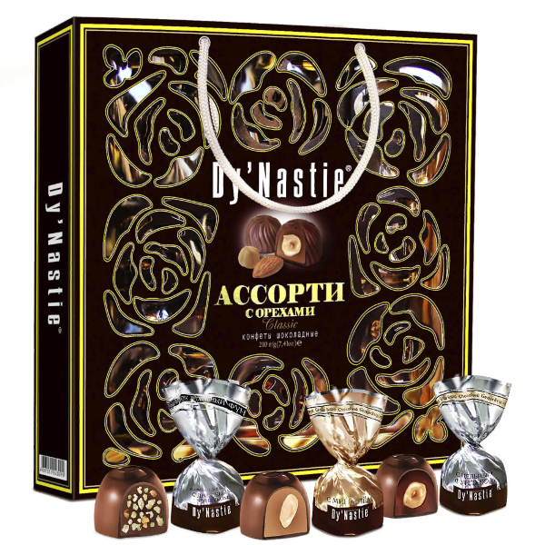 №3 Династия Сумка Конфеты "Классик", 210г      в Сарове